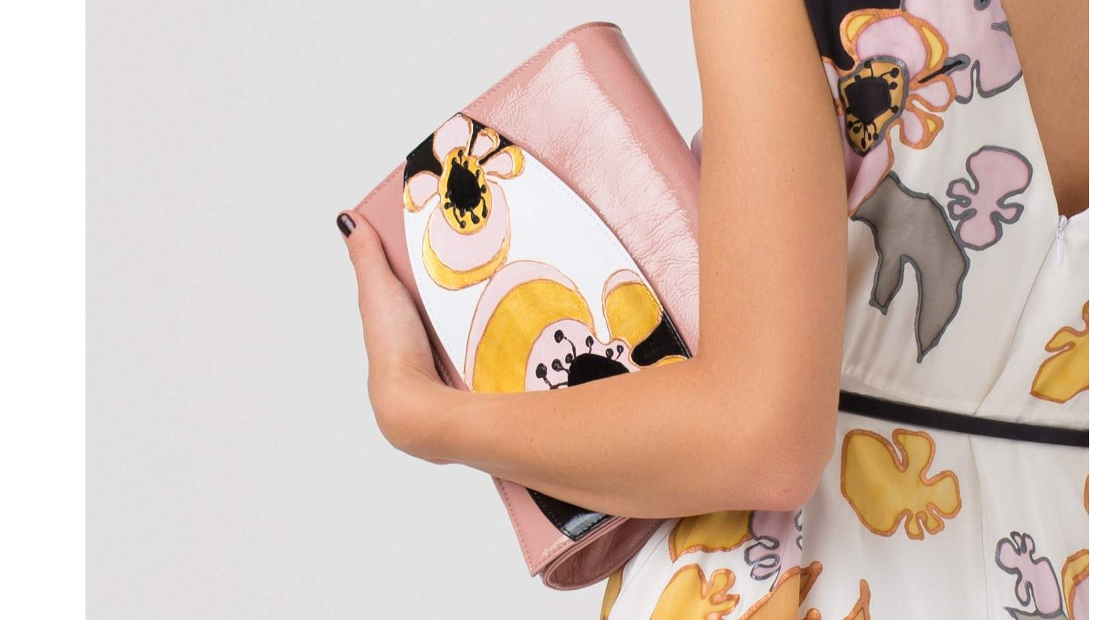 FLORAL BAG - PINK POWDER