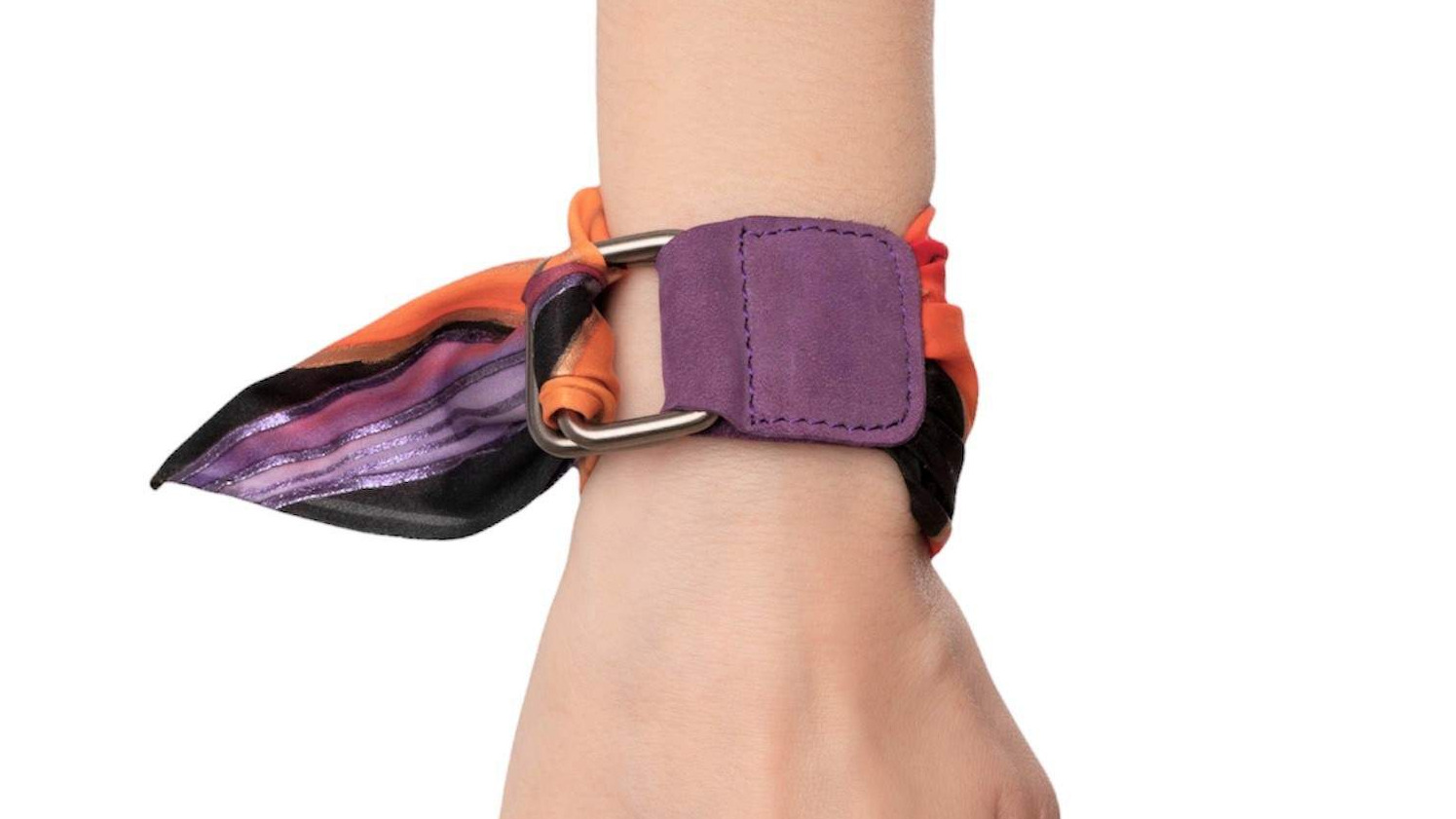LEATHER & SILK BRACELET 10VI-A-2