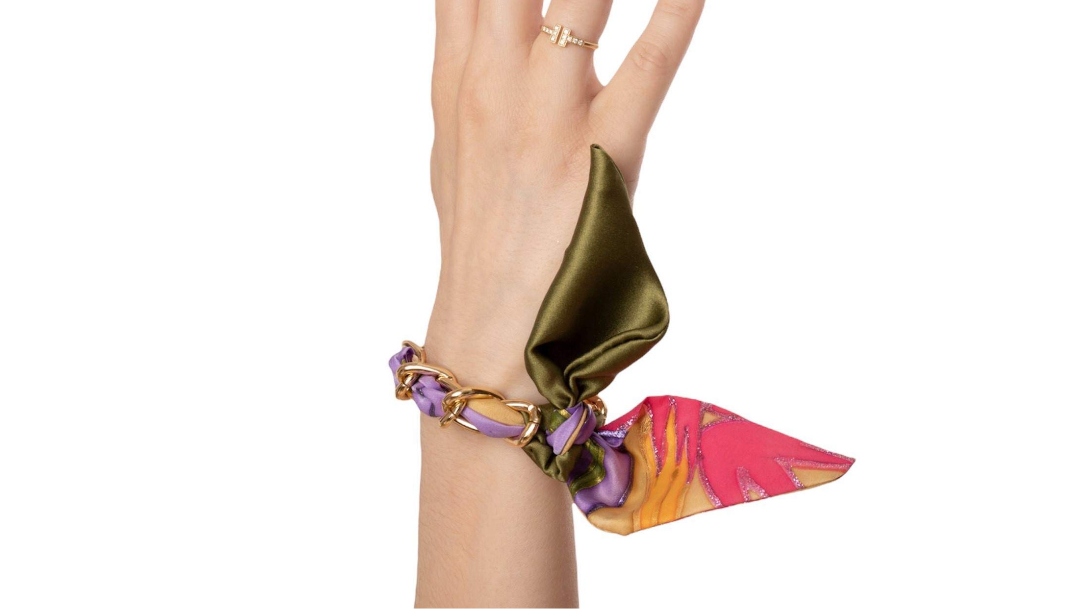 TIE SILK BRACELET 15-G-1