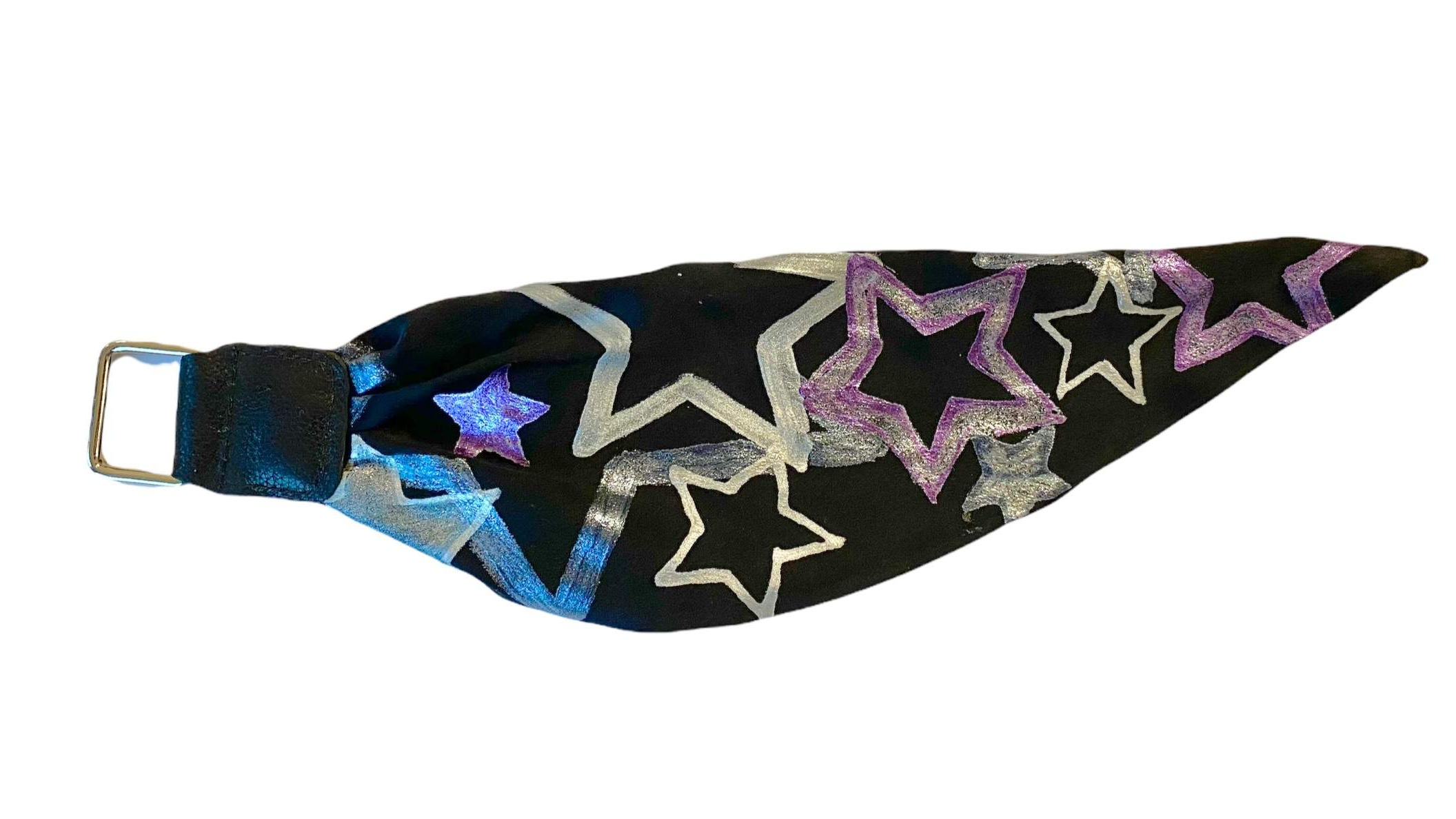 LEATHER & SILK BRACELET 10BL-S-1