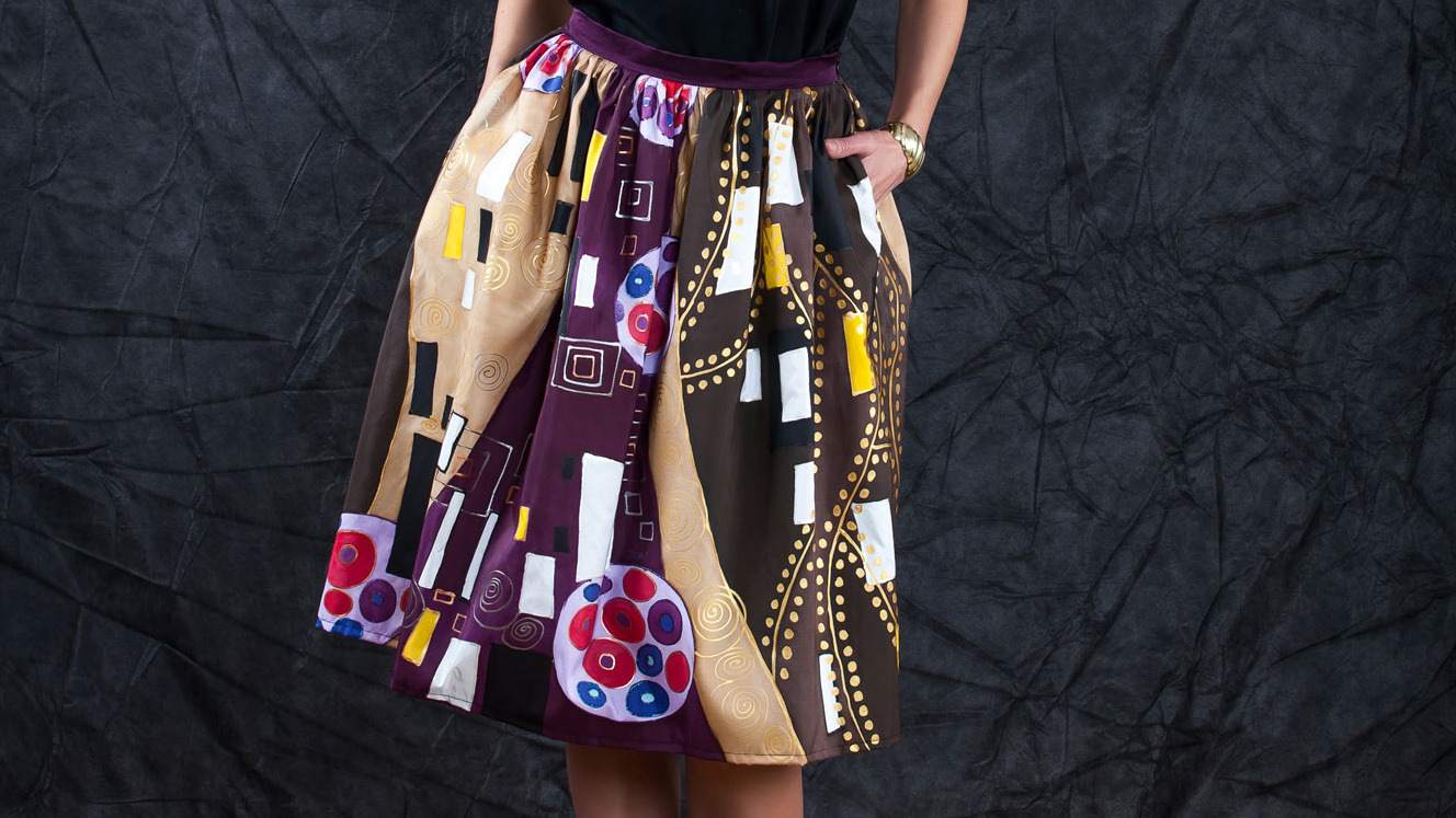 KISS INSPIRED SILK SKIRT