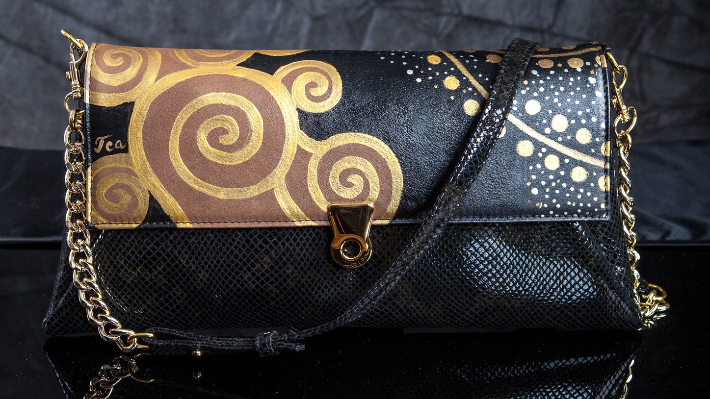WATER SERPENTS INSPIRED CLUTCH BAG